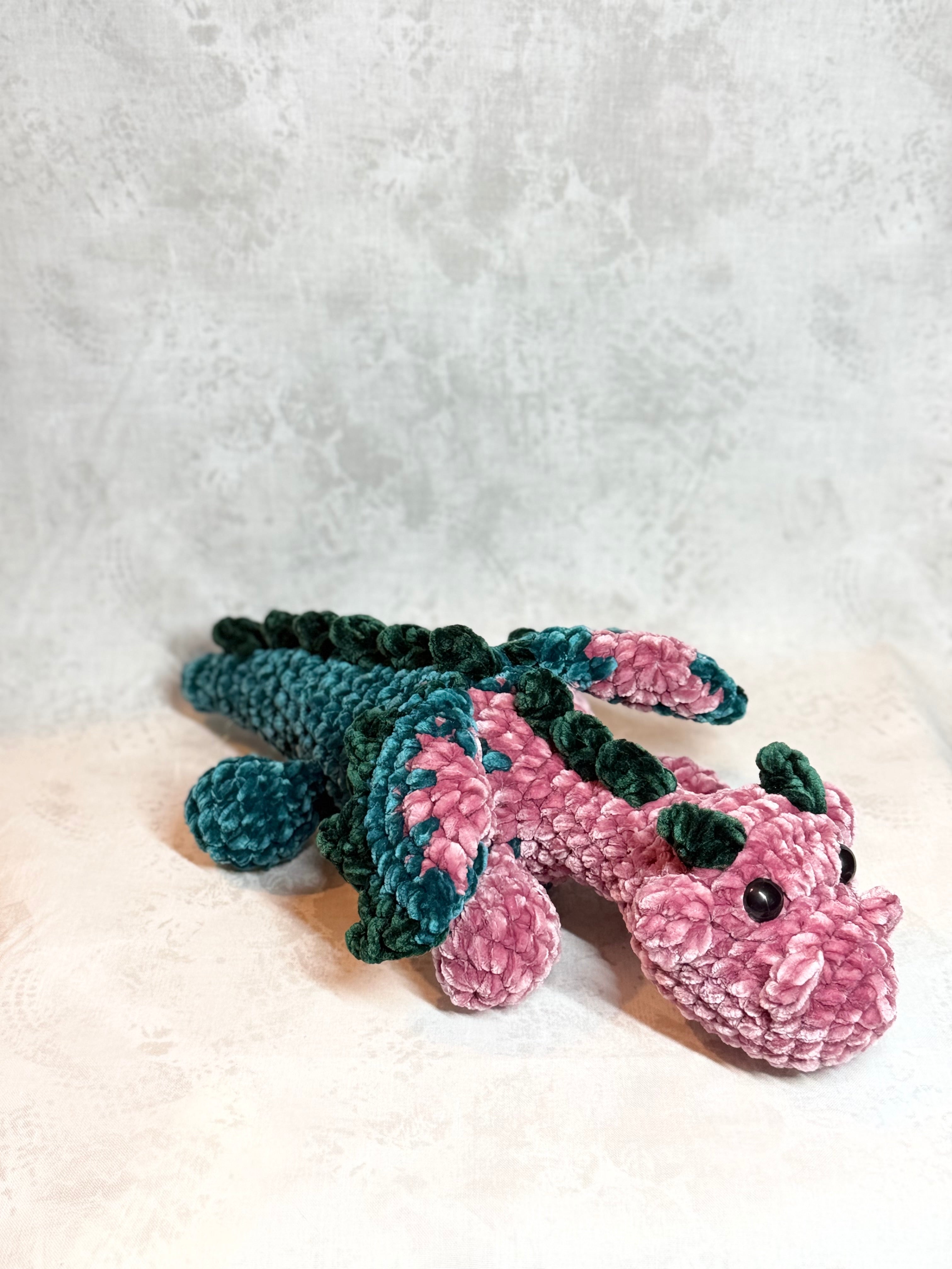 Pink and Teal Dragon