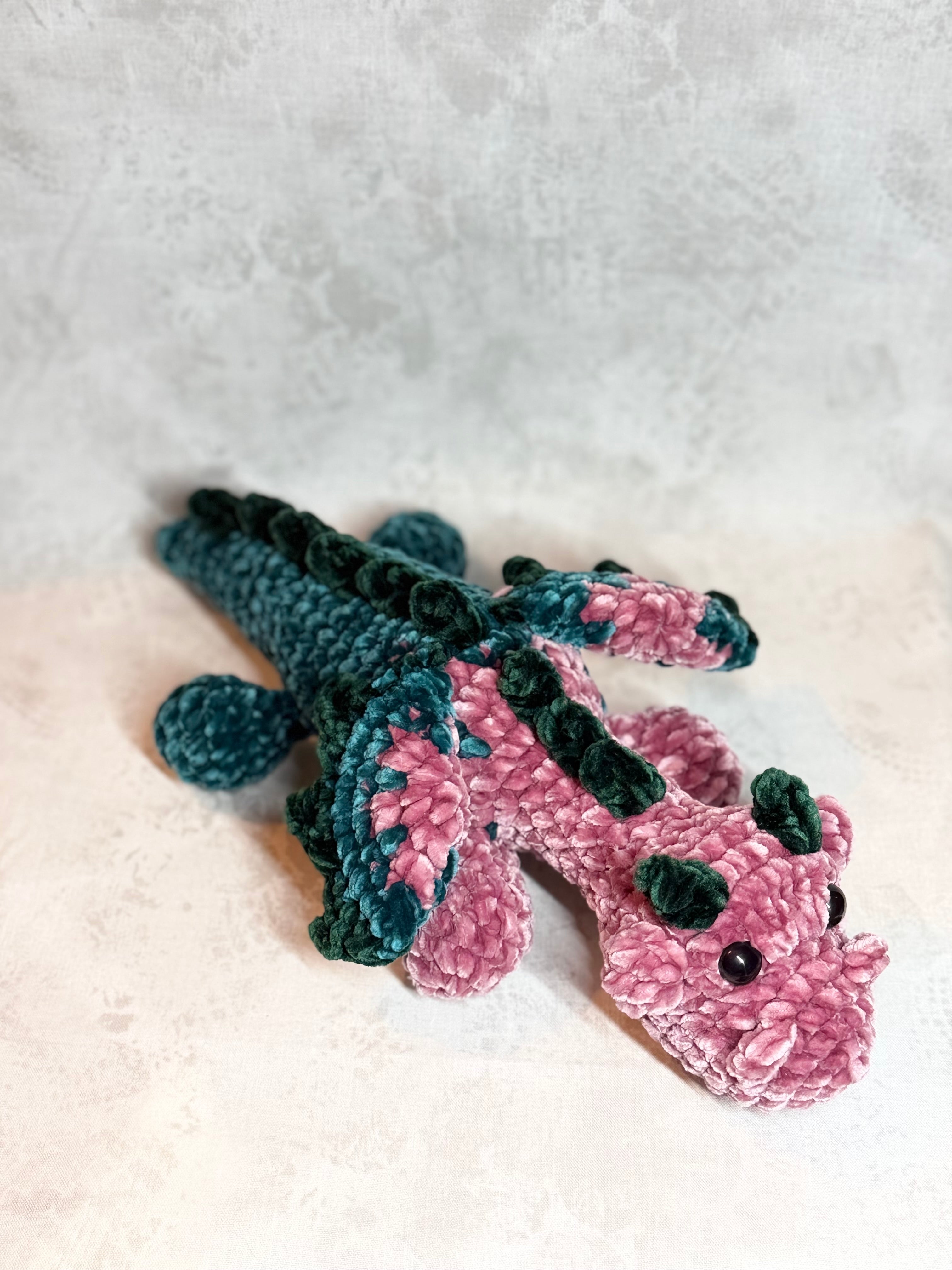 Pink and Teal Dragon