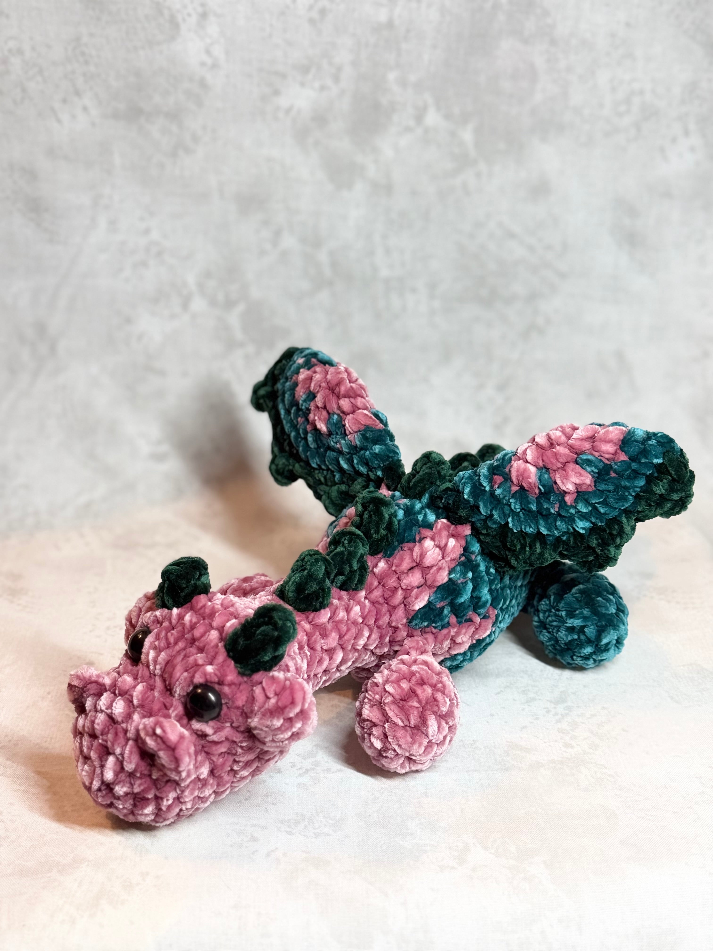 Pink and Teal Dragon